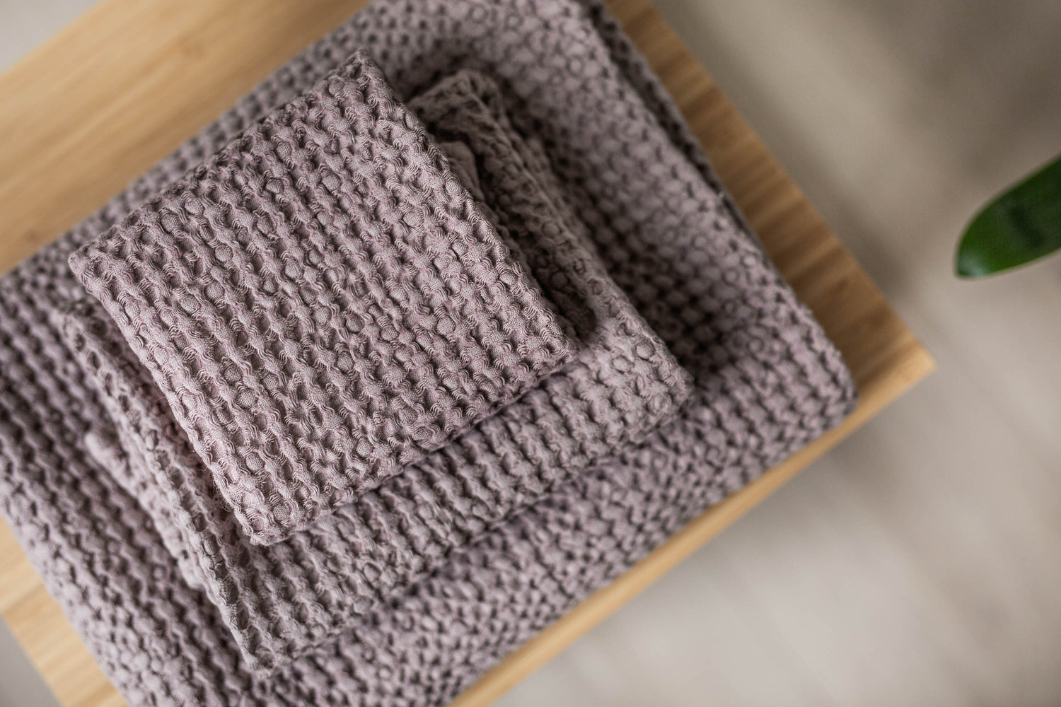 Waffle towels and other useful household items made from linen