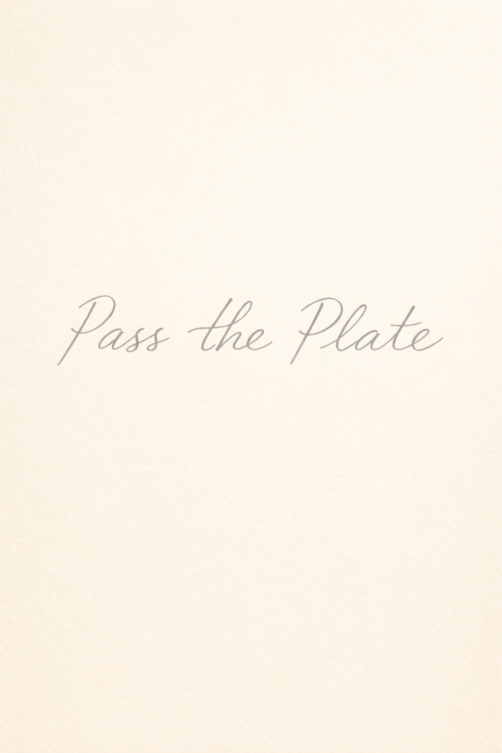 Pass the Plate ep. 1 with Shot the Shallot