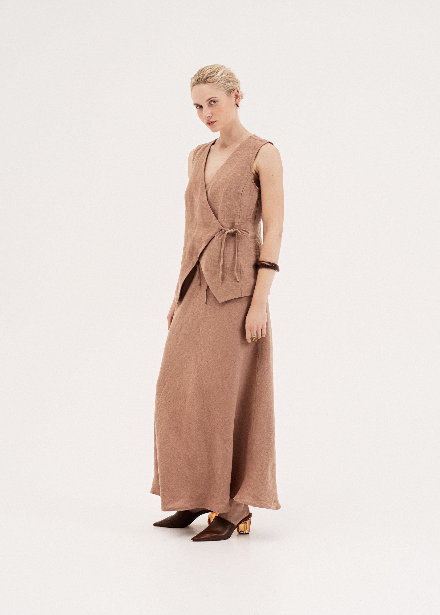 AmourLinen Linen dress Ciara linen slip skirt Ciara linen slip skirt