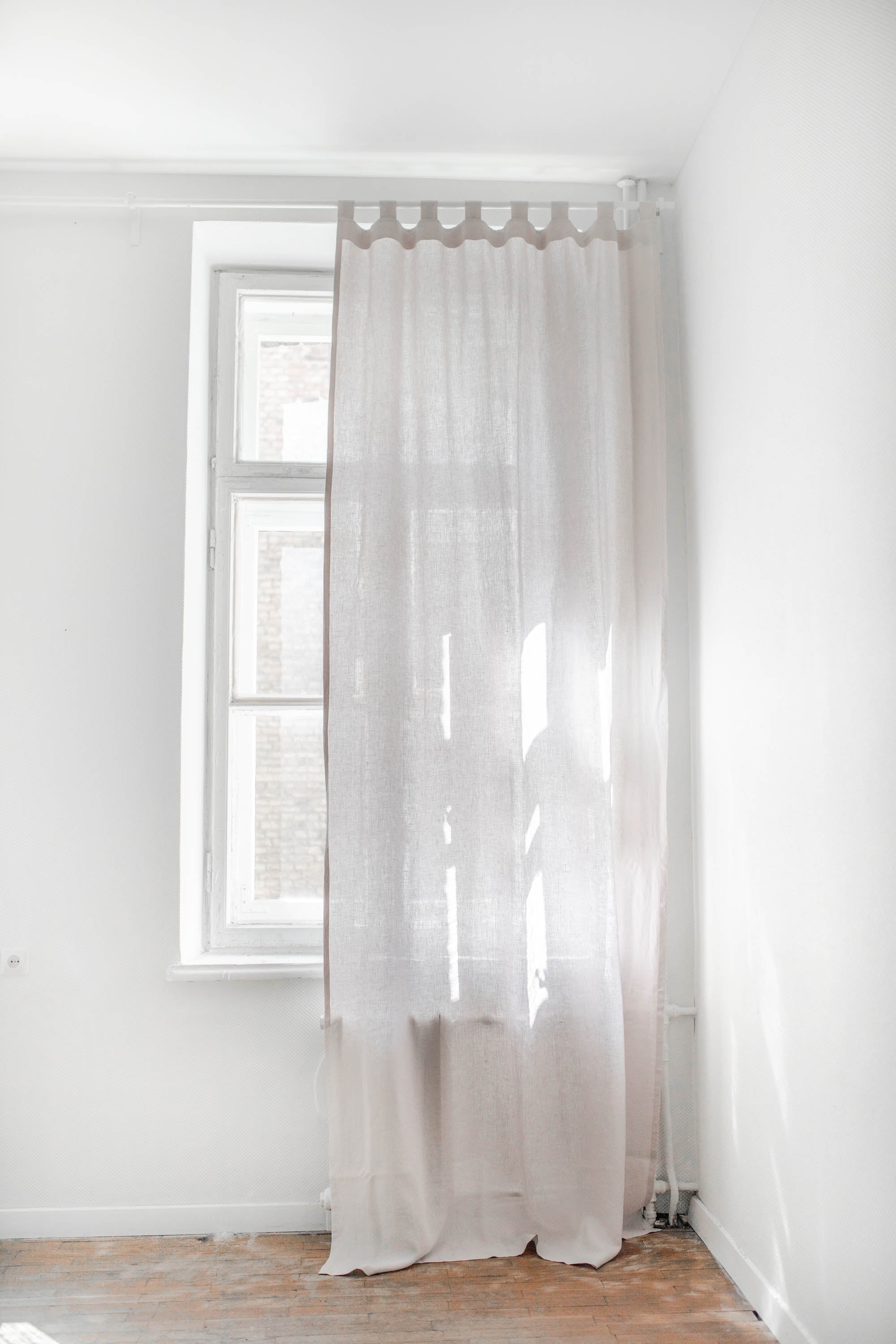 Tab top linen curtain | ARCHIVE SALE