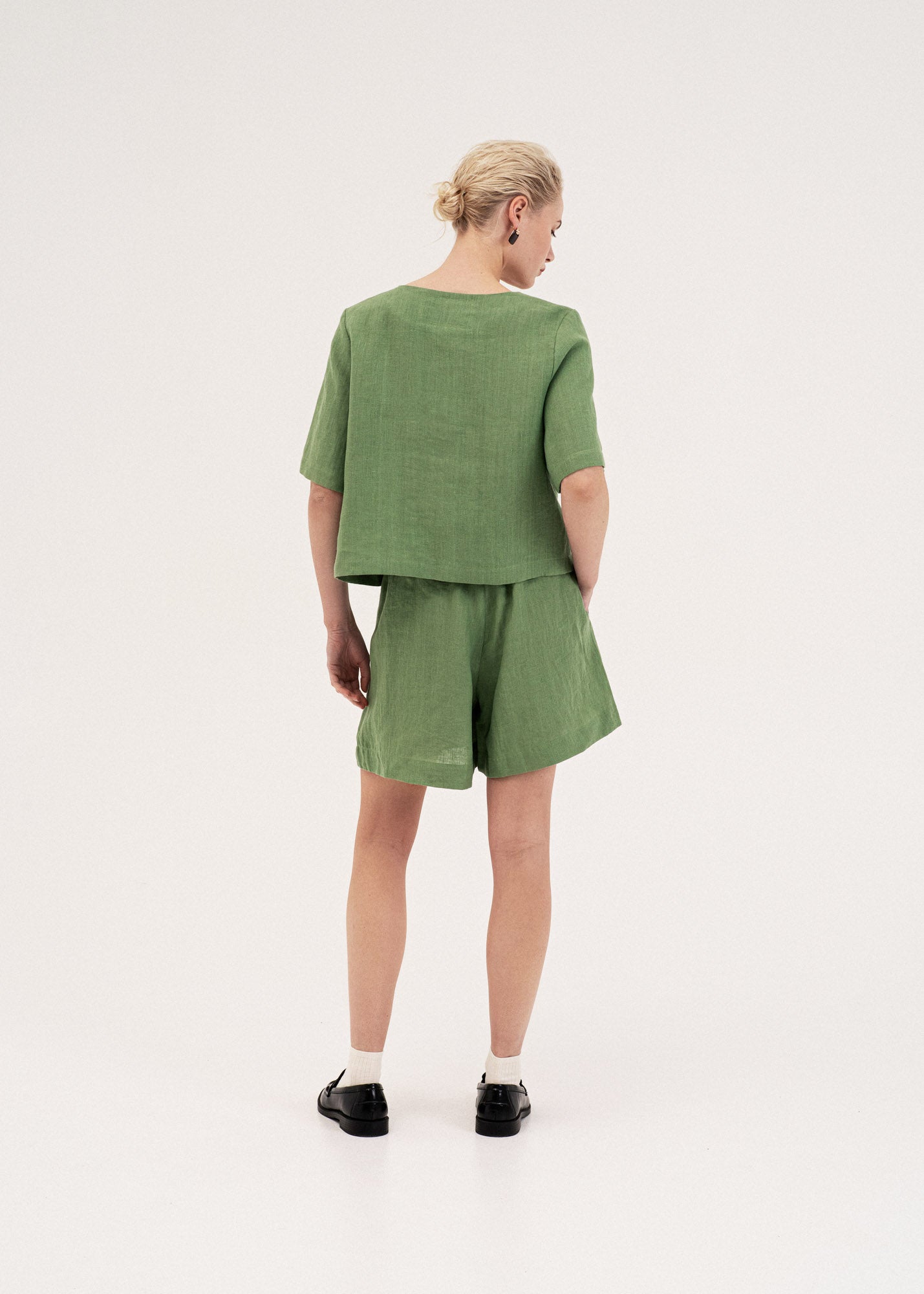 AmourLinen Linen dress Betty classic linen shorts Betty classic linen shorts