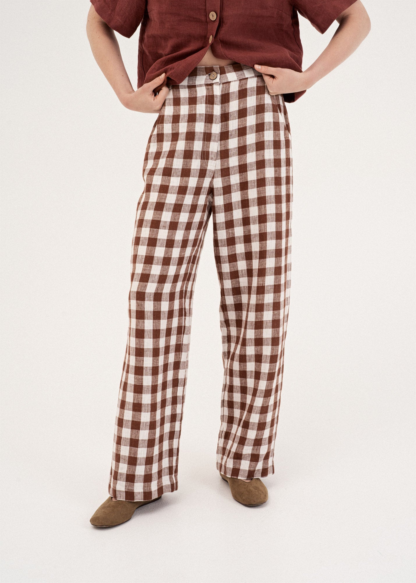 AmourLinen Linen dress Barbora straight linen pants Barbora straight linen pants