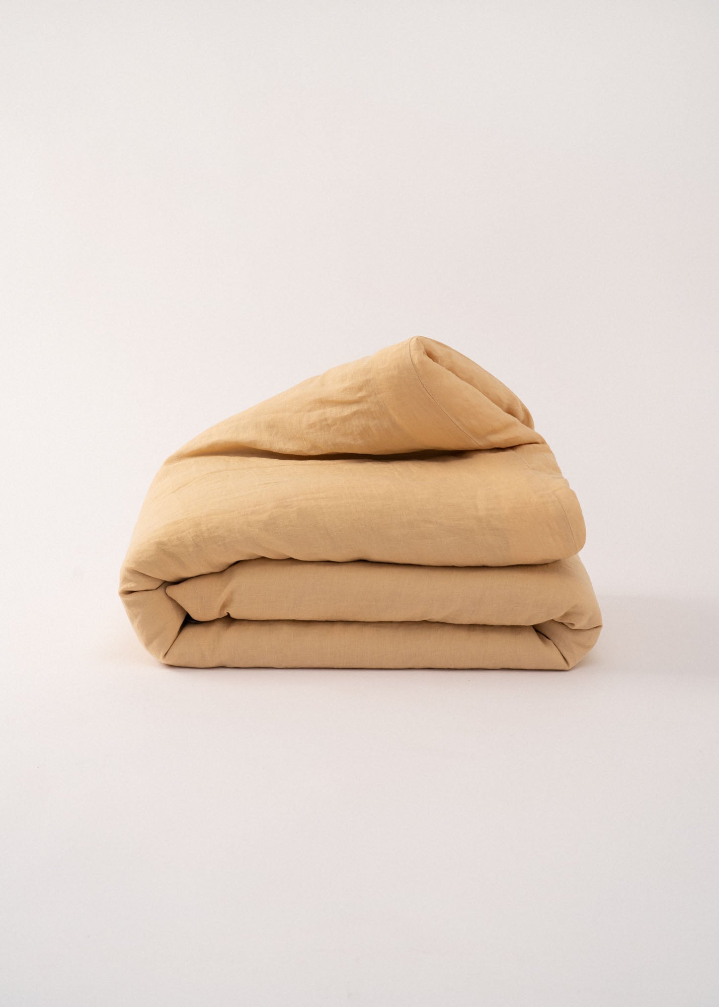 AmourLinen Linen duvet cover Linen duvet cover in Mustard Mustard linen duvet cover | AmourLinen
