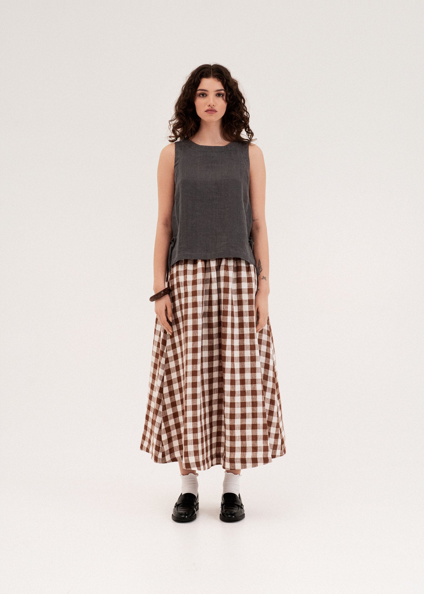 AmourLinen Linen dress Mona long linen skirt Mona long linen skirt