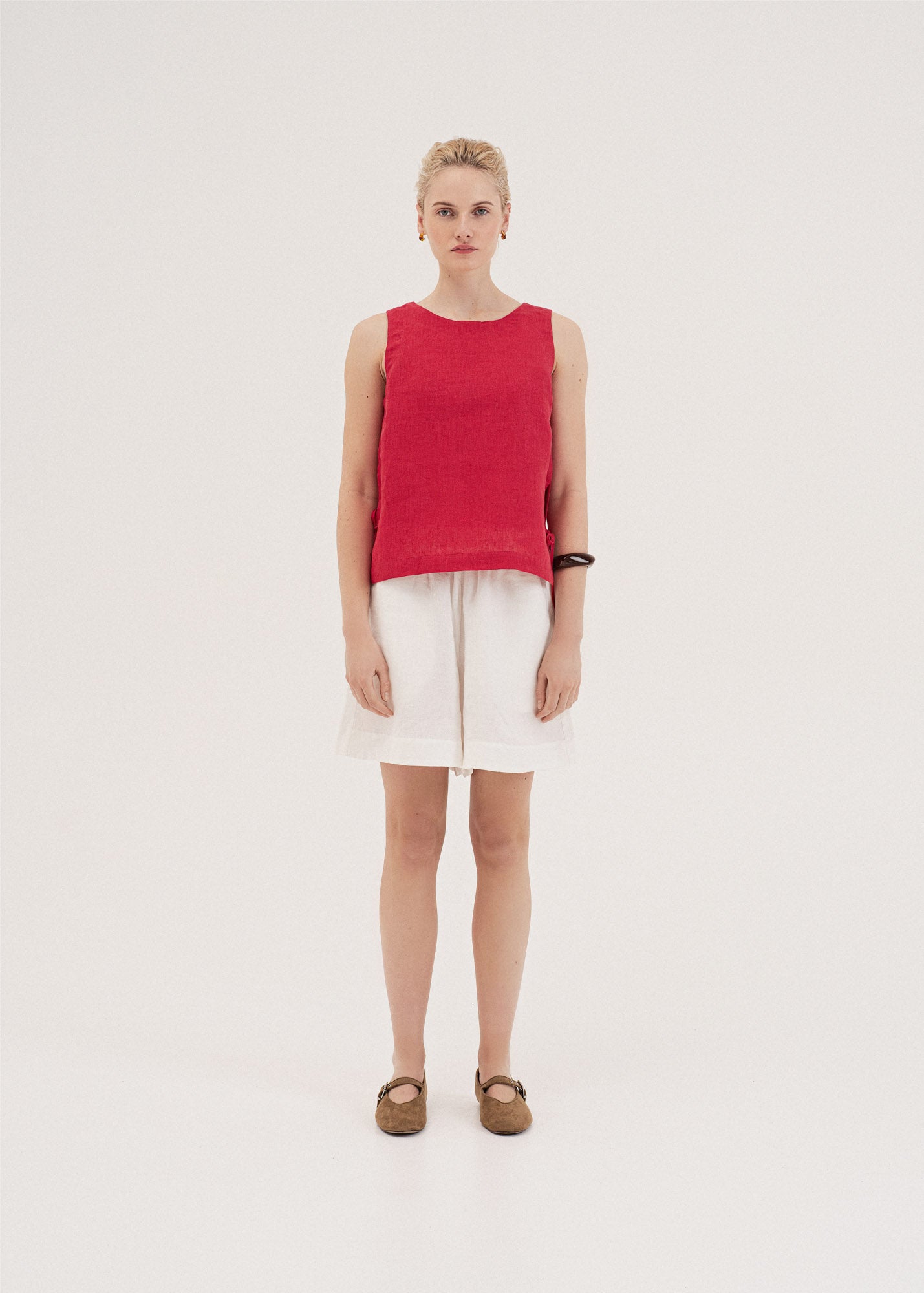 AmourLinen Linen dress Rosie linen top with ties Rosie linen top with ties