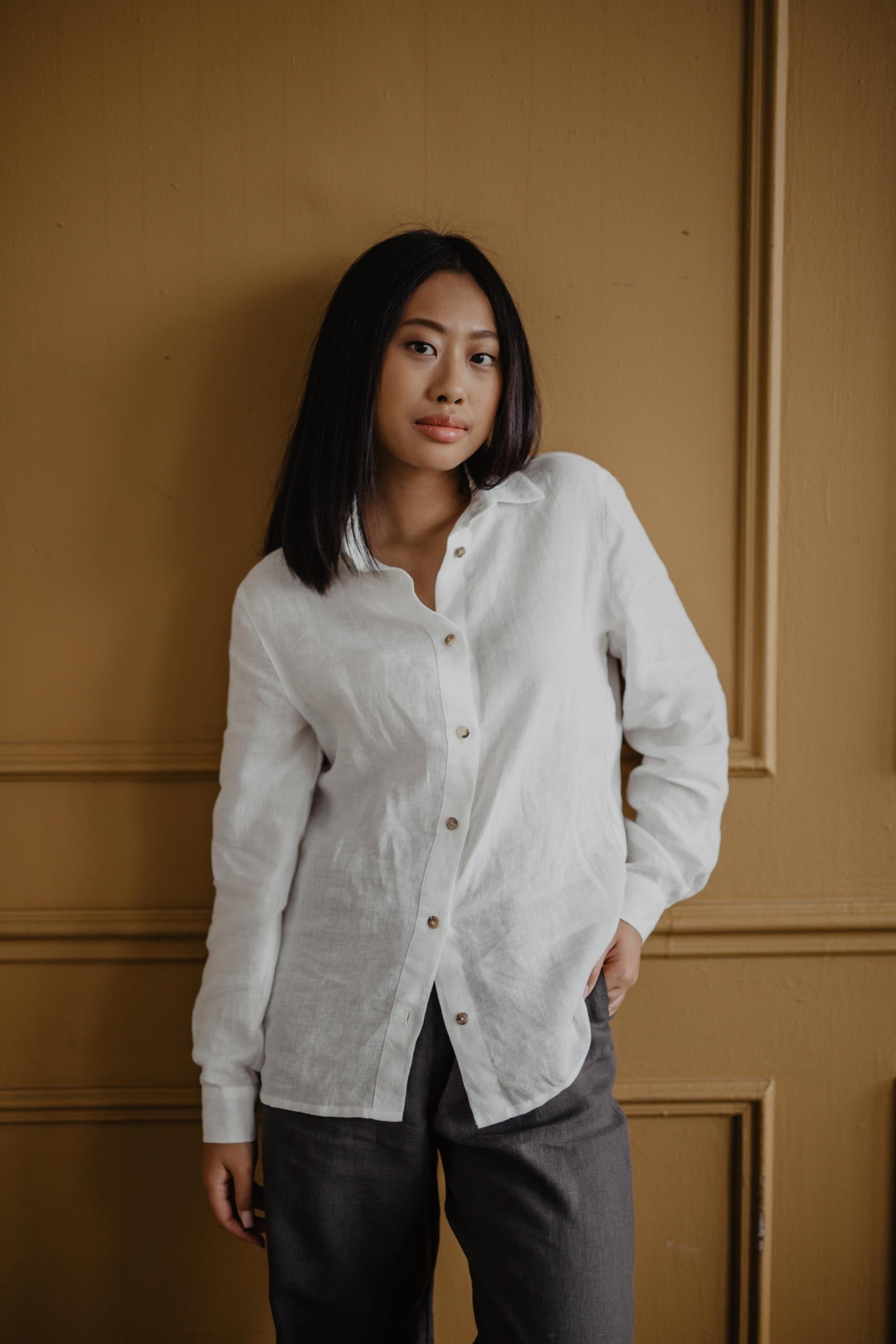 AmourLinen Linen shirt Nordkapp classic linen shirt Classic linen shirt NORDKAPP | AmourLinen | Linen Clothing
