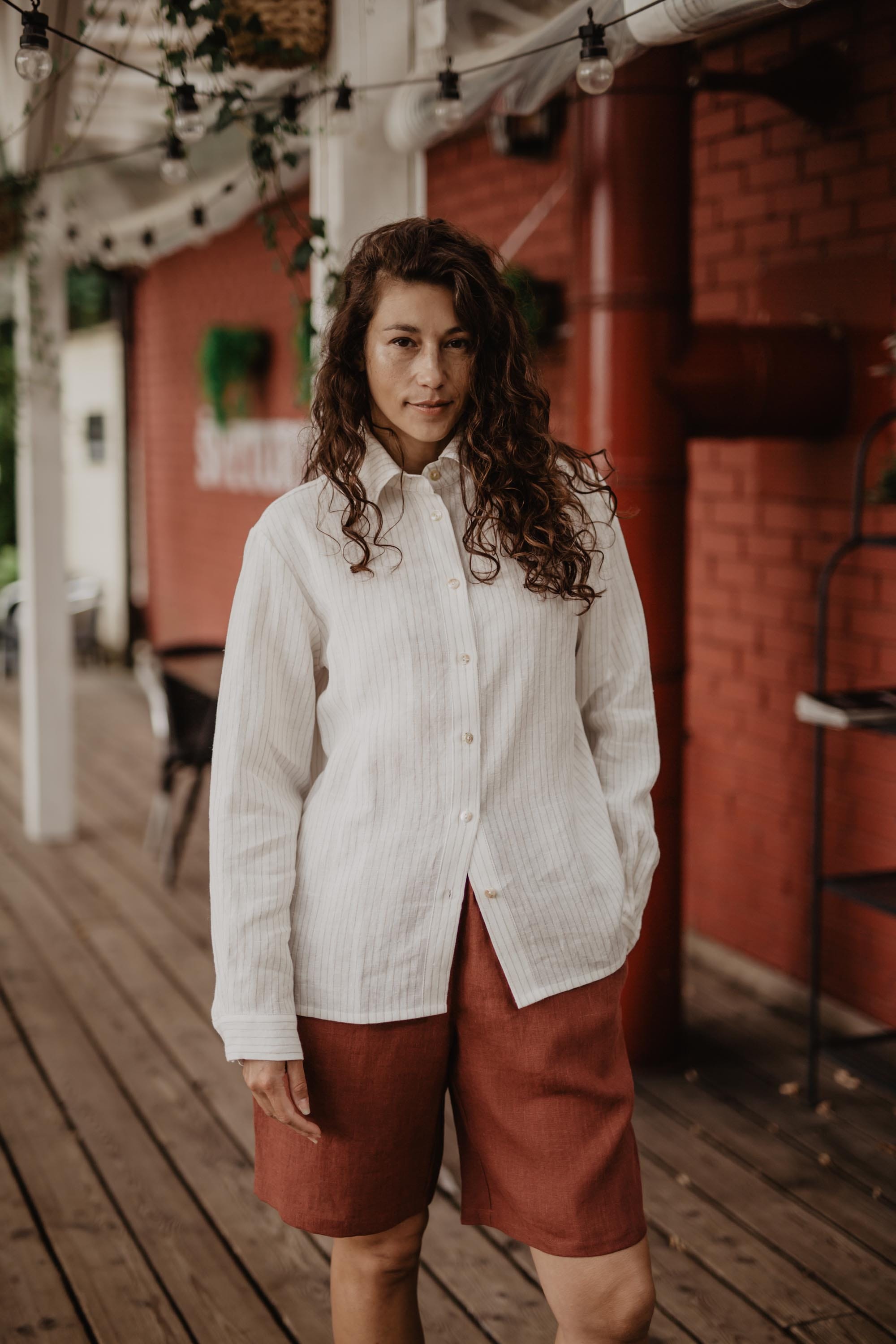 AmourLinen Linen shirt XS/S / Striped Nordkapp classic linen shirt XS/S Striped Nordkapp classic linen shirt XS/S Striped