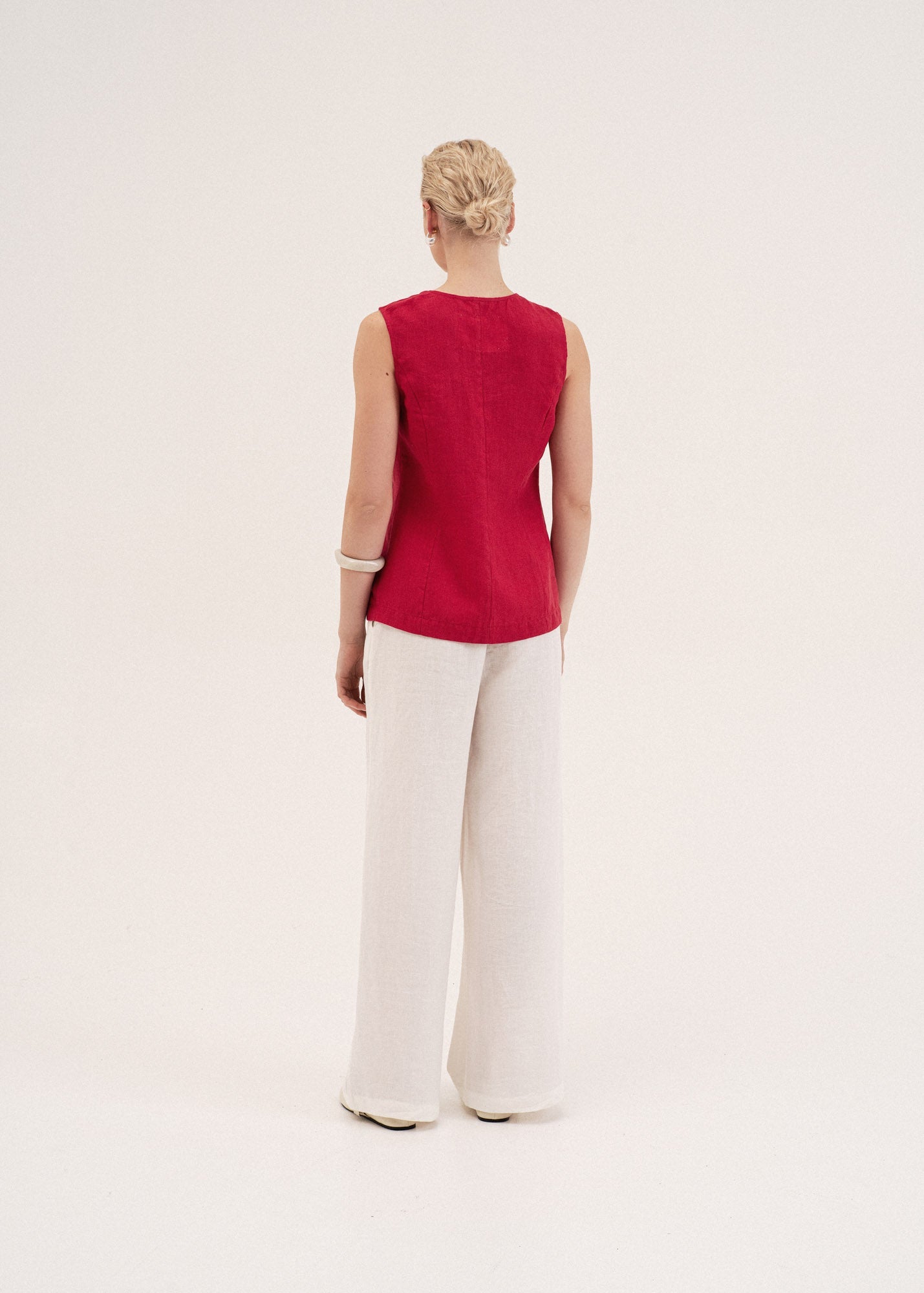 AmourLinen Linen dress Lydia classic linen pants Lydia classic linen pants