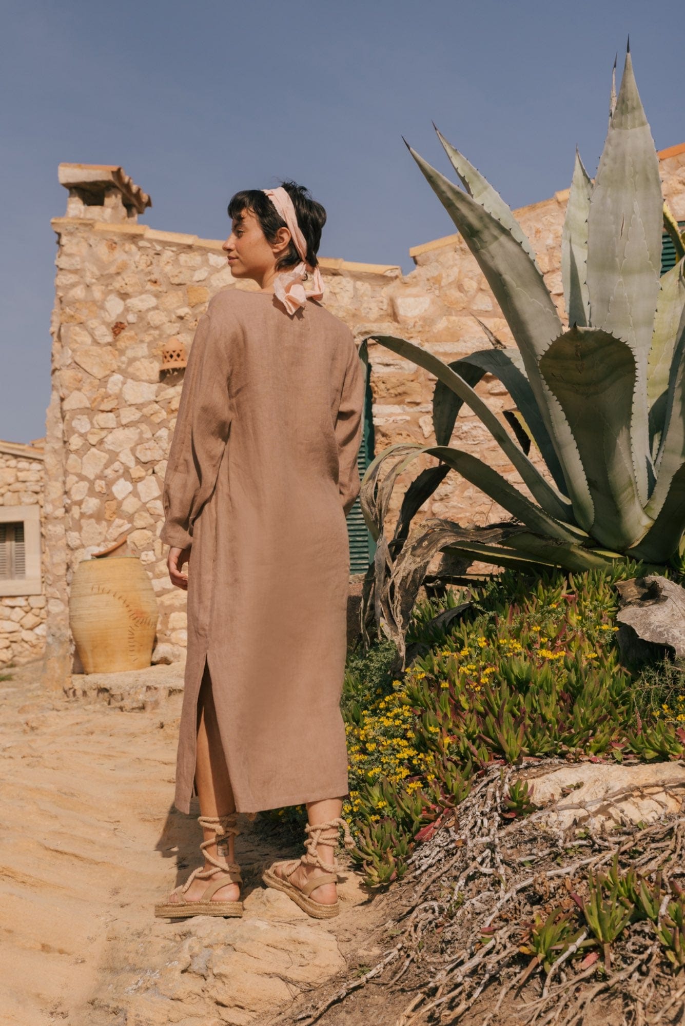 AmourLinen Linen dress Amalia long-length linen dress Amalia long-length linen dress