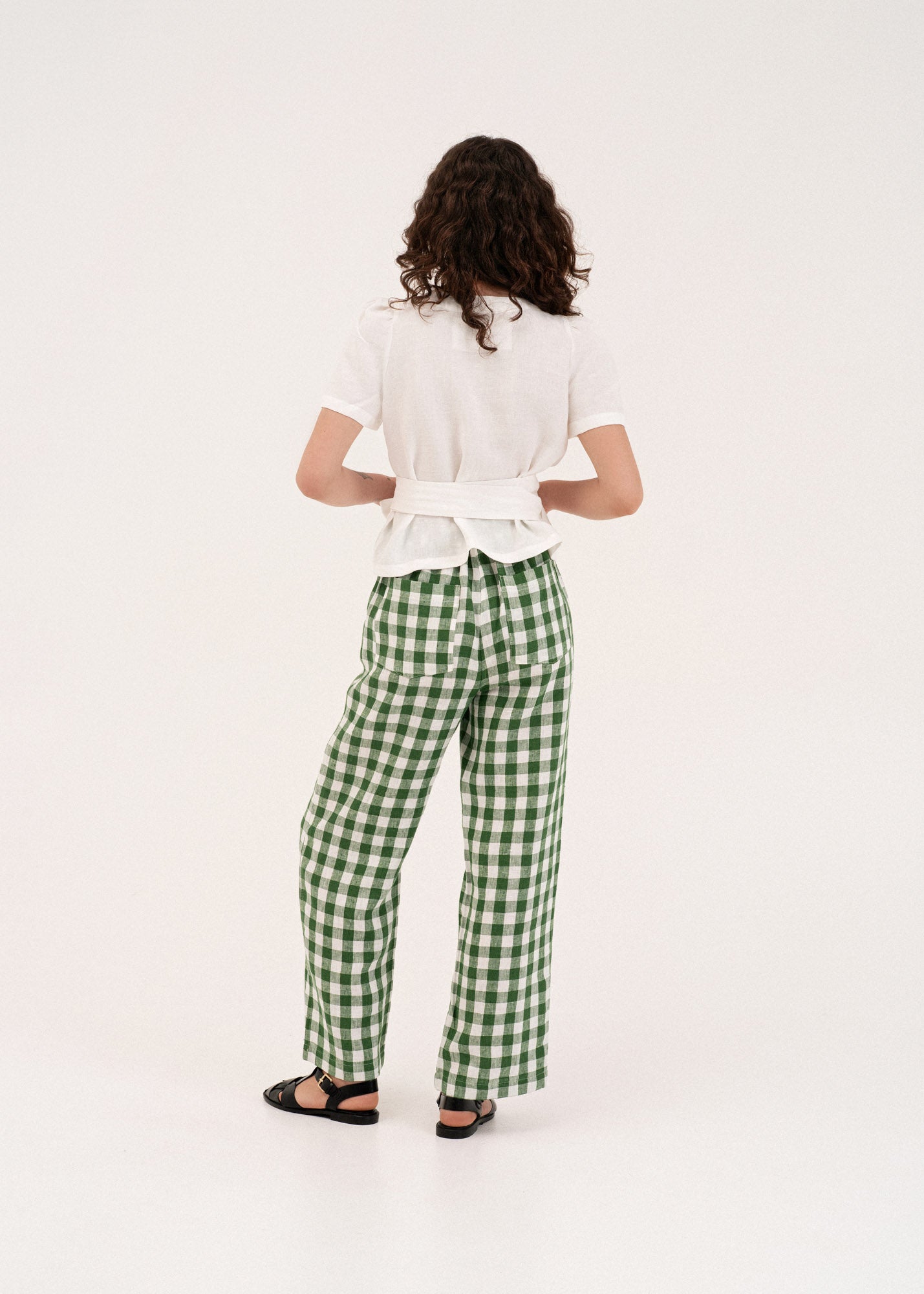 AmourLinen Linen dress Barbora straight linen pants Barbora straight linen pants