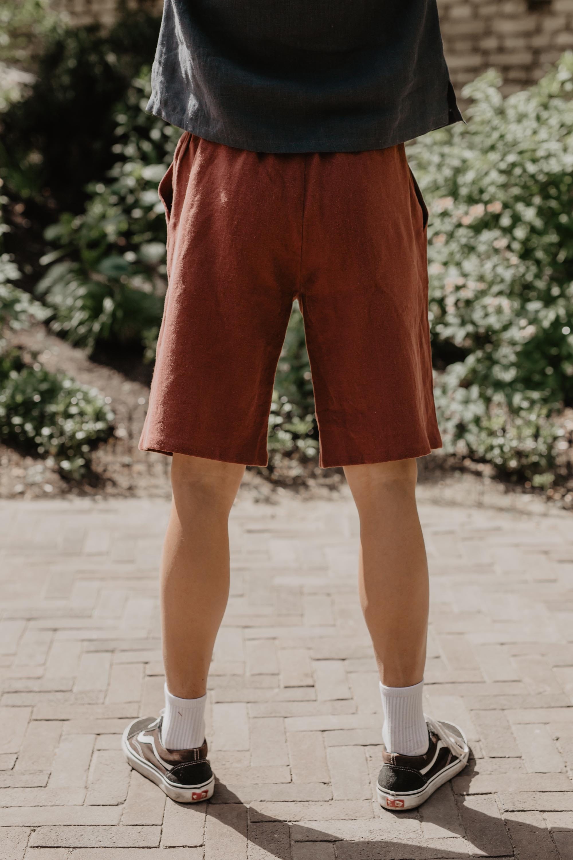 AmourLinen Linen shorts Classic linen shorts HERMES Classic linen shorts HERMES | AmourLinen | Linen Clothing