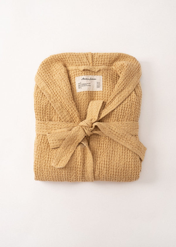 Peignoir en maille gaufrée