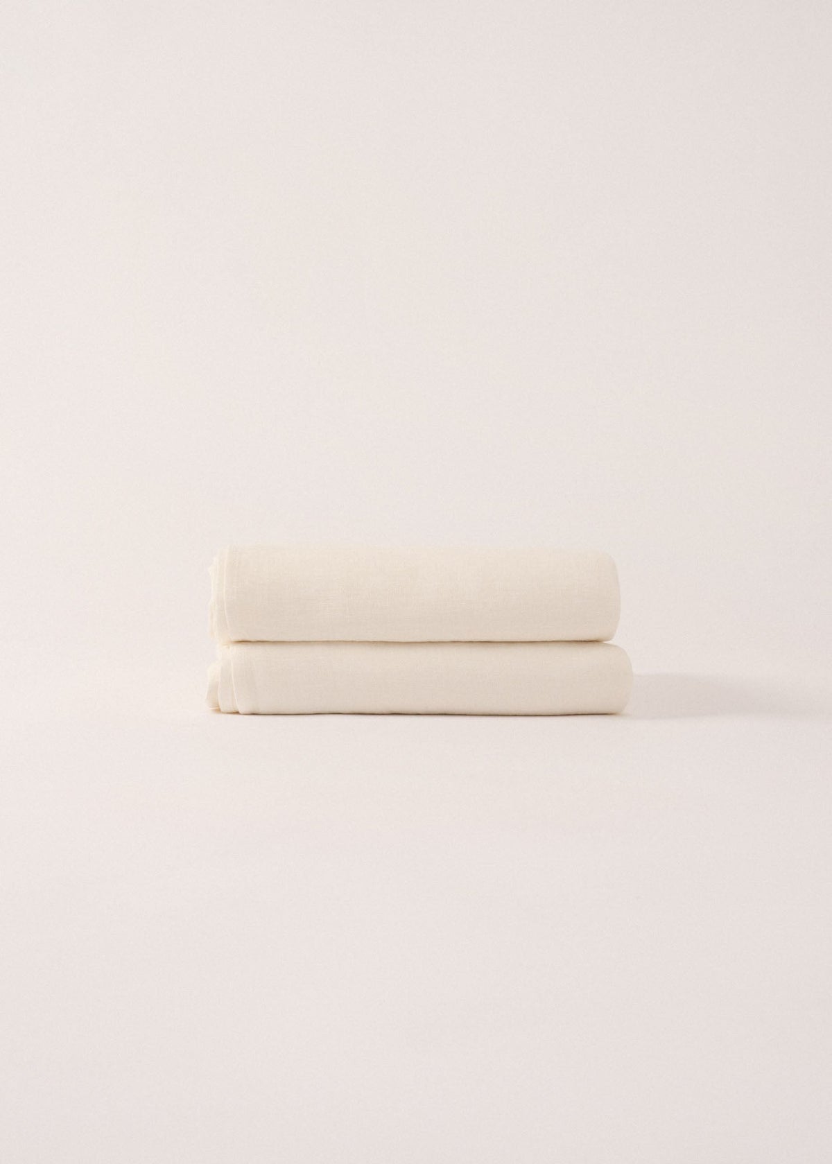 Fitted sheet, white linen