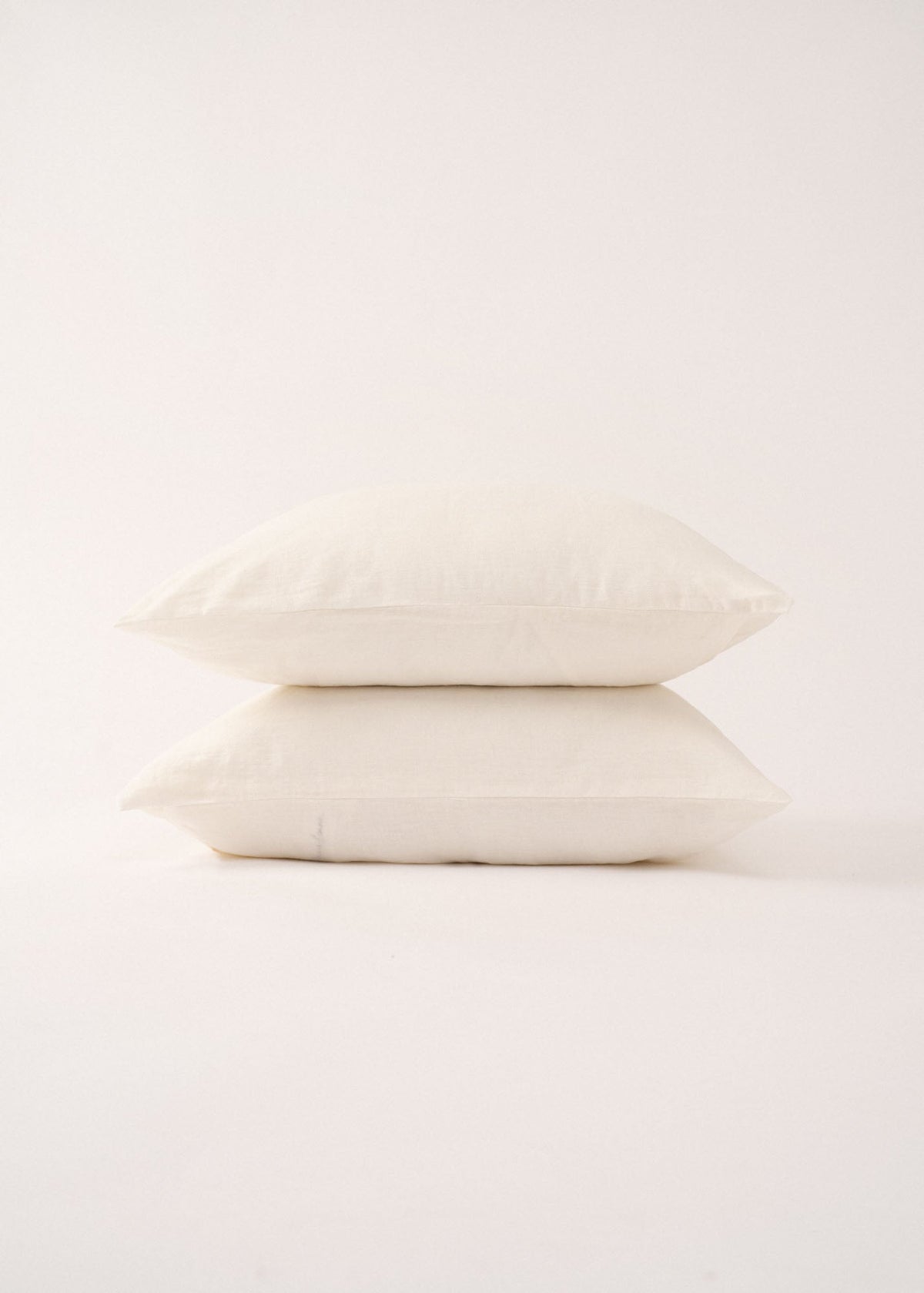 Pillowcase, white linen